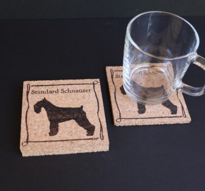 Standard Schnauzer Cork Coasters