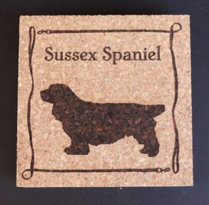 Sussex Spaniel Cork Coasters