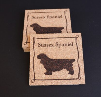 Sussex Spaniel Cork Coasters