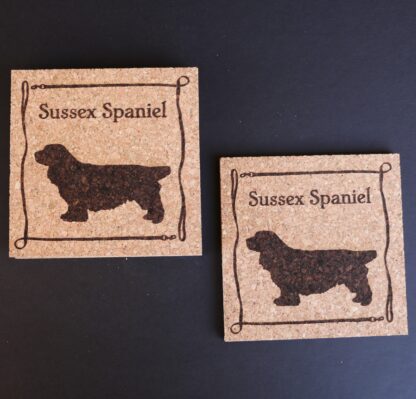 Sussex Spaniel Cork Coasters