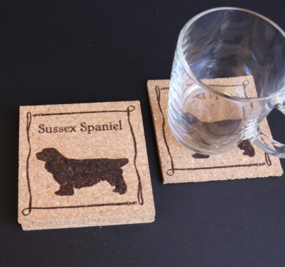 Sussex Spaniel Cork Coasters