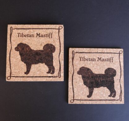 Tibetan Mastiff Cork Coasters