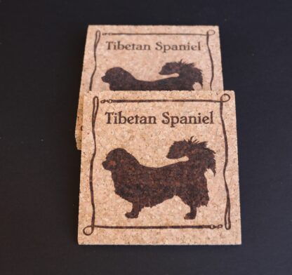 Tibetan Spaniel Cork Coasters