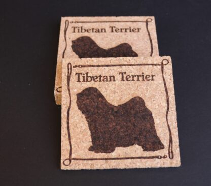 Tibetan Terrier Cork Coasters