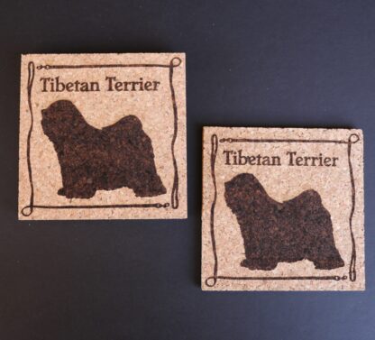 Tibetan Terrier Cork Coasters