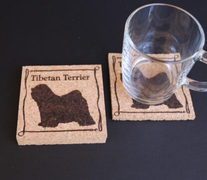 Tibetan Terrier Cork Coasters