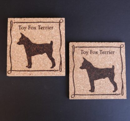 Toy Fox Terrier Cork Coasters