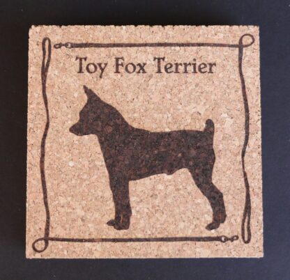 Toy Fox Terrier Cork Coasters