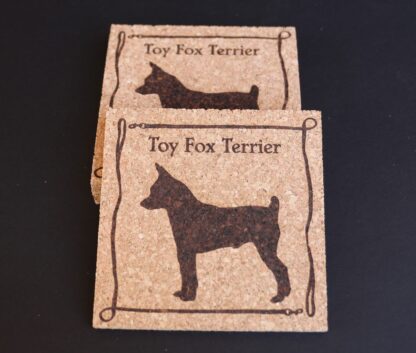 Toy Fox Terrier Cork Coasters