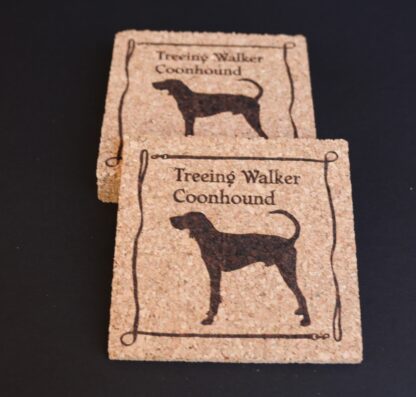 Treeing Walker Coonhound Cork Coasters