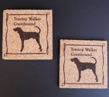 Treeing Walker Coonhound Cork Coasters