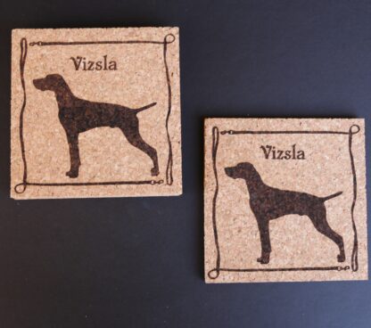 Vizsla Cork Coasters