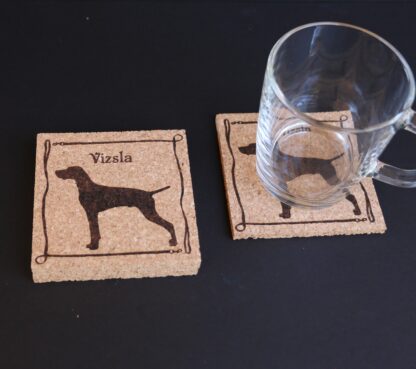 Vizsla Cork Coasters