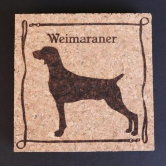 Weimaraner Cork Coasters