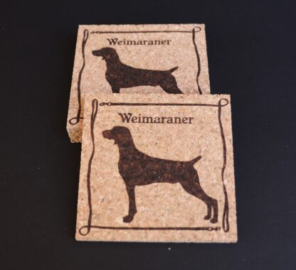 Weimaraner Cork Coasters