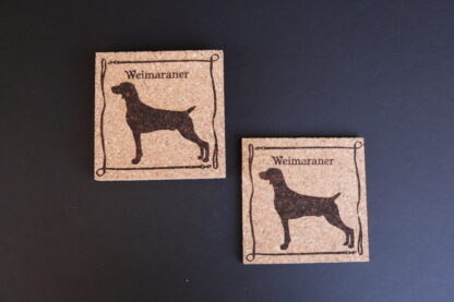 Weimaraner Cork Coasters