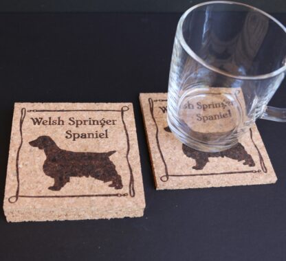 Welsh Springer Spaniel Cork Coasters