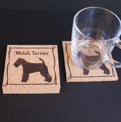 Welsh Terrier Cork Coasters