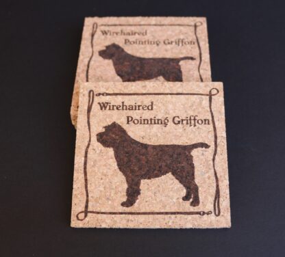 Wirehaired Pointing Griffon Cork Coasters