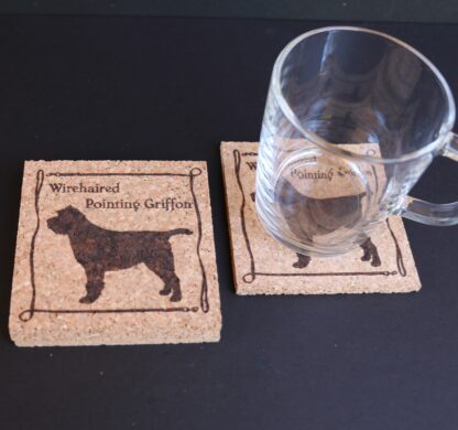 Wirehaired Pointing Griffon Cork Coasters