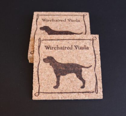 Wirehaired Vizsla Cork Coasters