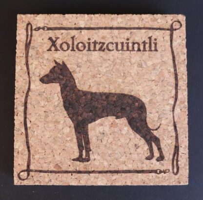 Xoloitzcuintli Cork Coasters