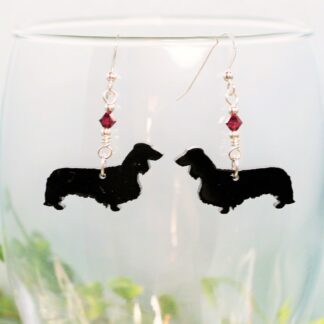 Dachshund Longhaired Dachshund Earrings