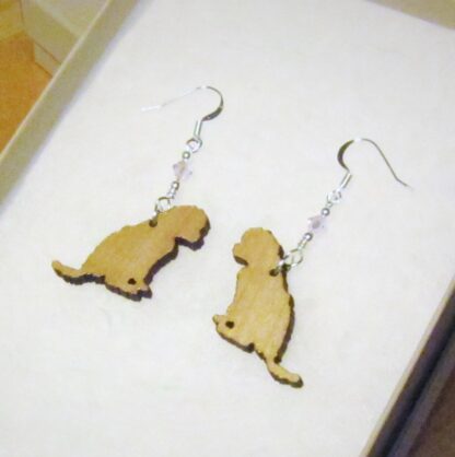 Golden Doodle Puppy Earrings