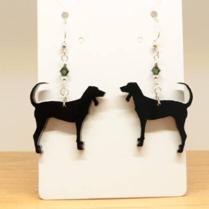 Black and Tan Coonhound Earrings