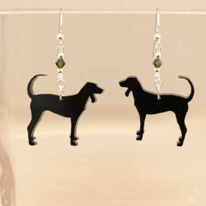 Black and Tan Coonhound Earrings