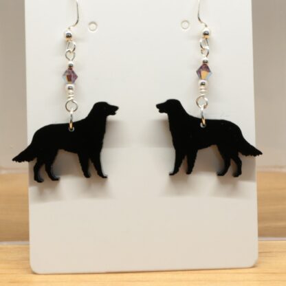 Flat Coated Retriever Earrings