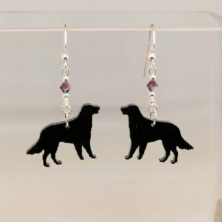 Flat Coated Retriever Earrings