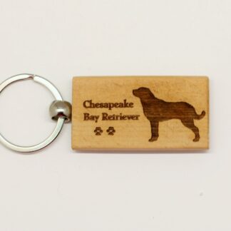 Chesapeake Bay Retriever Wood Keychain