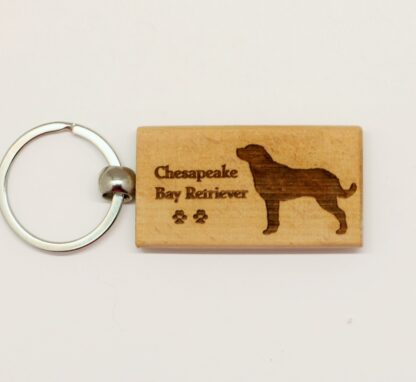 Chesapeake Bay Retriever Wood Keychain