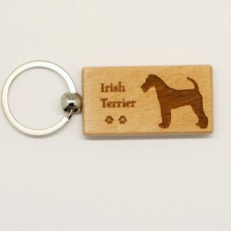 Irish Terrier Wood Keychain