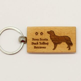 Nova Scotia Duck Tolling Retriever Wood Keychain