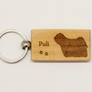 Puli Wood Keychain