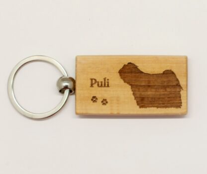 Puli Wood Keychain