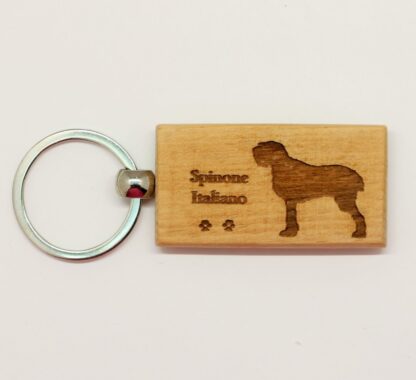 Spinone Italiano Wood Keychain