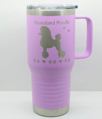 PC 20oz Handle Travel Mug in Light Purple