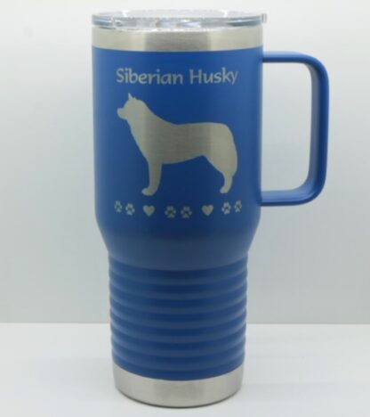 PC 20oz Handle Travel Mug in Royal Blue