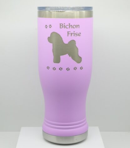 PC-14oz-Pilsner-LightPurple-Bichon Frise