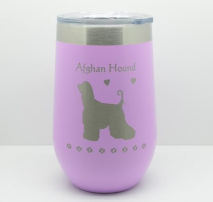 PC-16oz-LtPurple-Afghan Hound