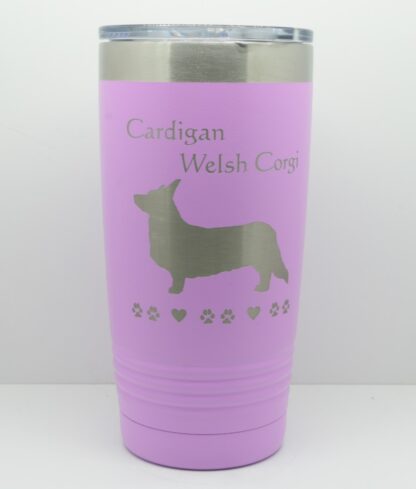 PC-20oz-Tumbler-LtPurple-Cardigan Welsh Corgi