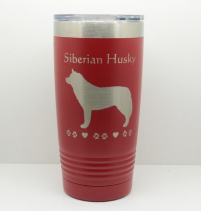 PC-20oz-Tumbler-Red-Siberian Husky